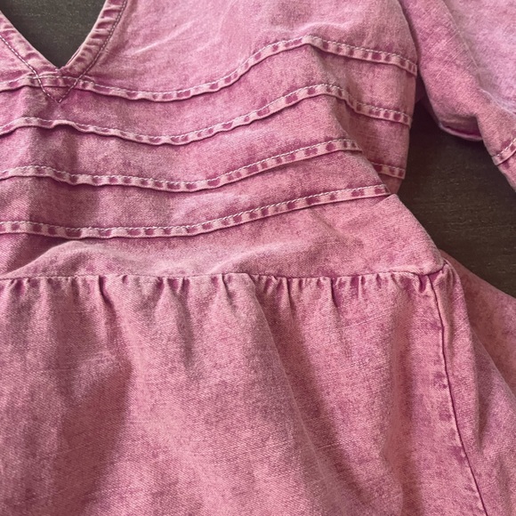 Free People acid wash pink dress - Picture 3 of 3